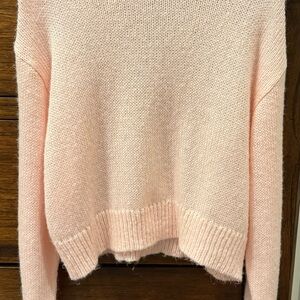 Edikted Blush Pink Crew Neck Sweater, Small